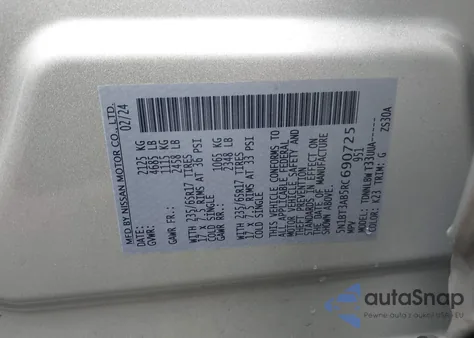 2024 Nissan Rogue S Intelligent Awd from USA, damaged, VIN 5N1BT3AB5RC690725